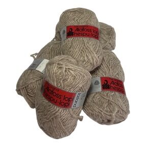 Álafoss Lopi Iceland Wool Yarn NEW Lot of 5 skeins Hespu-Lopi heather oatmeal